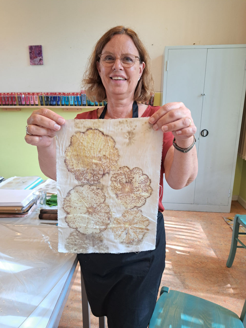 Ecoprinten workshop vrijdag 2 mei Noordgouwe