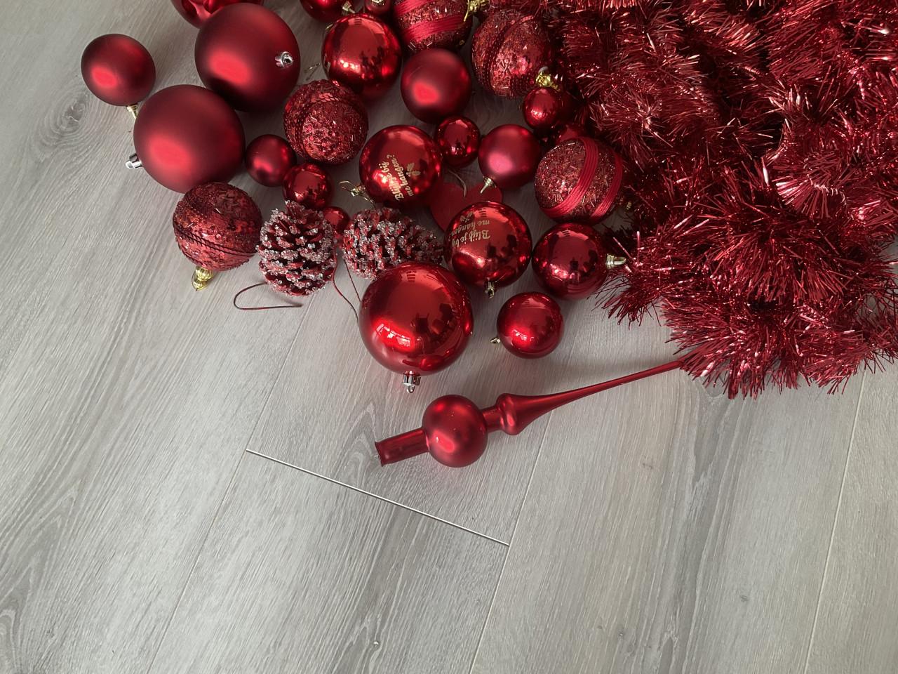 Rode kerst versiering