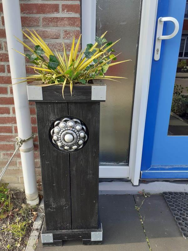 Zeeuwse knop bloembakken projecten ter inspiraties L32 x B35 x H85