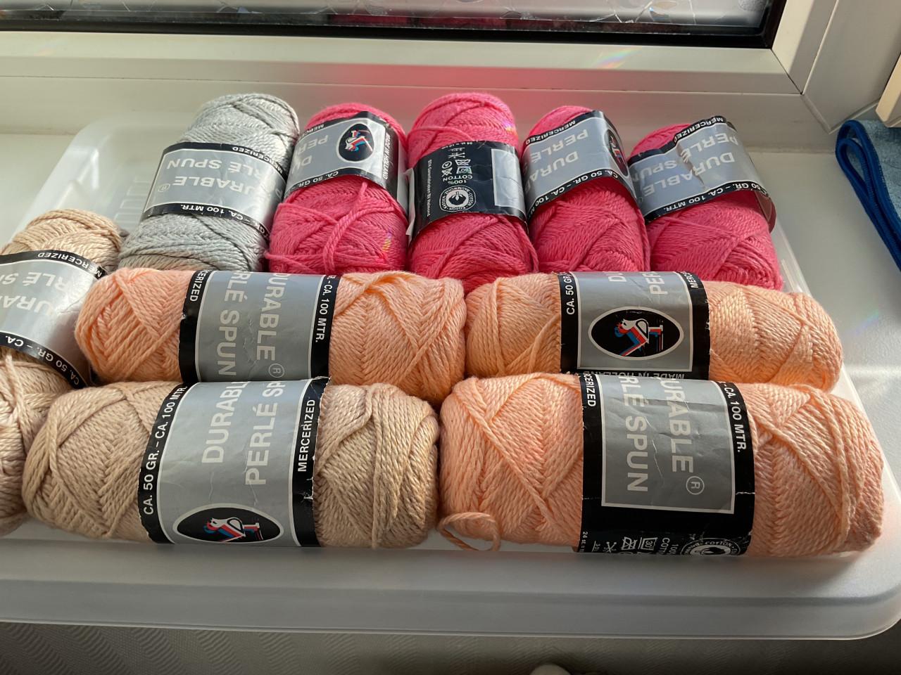 Durable perle spun katoen