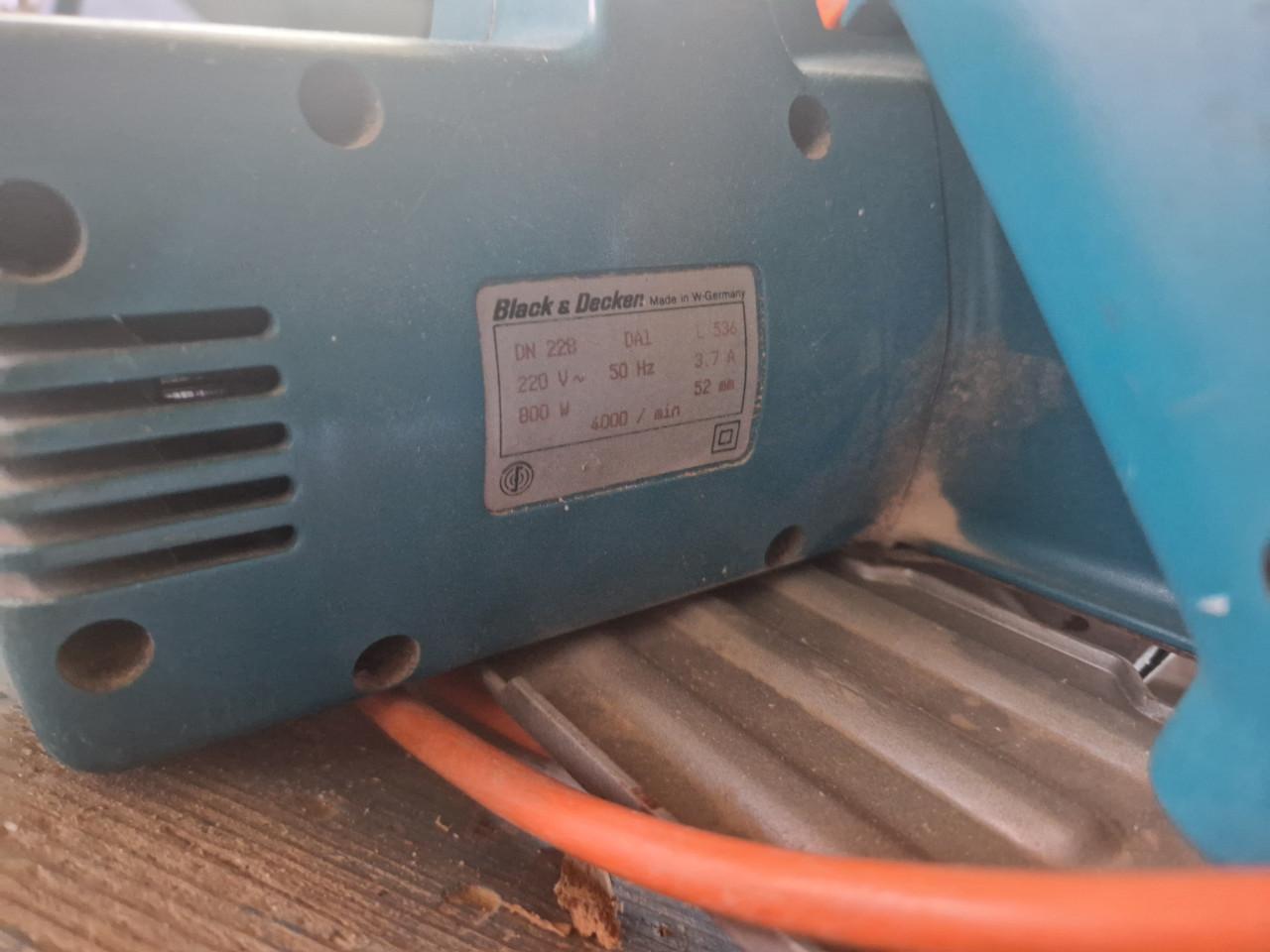 Black & decker cirkelzaag