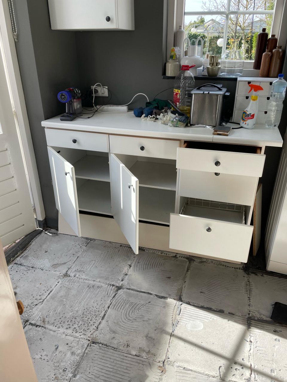 Keukenkastjes ladekast GRATIS