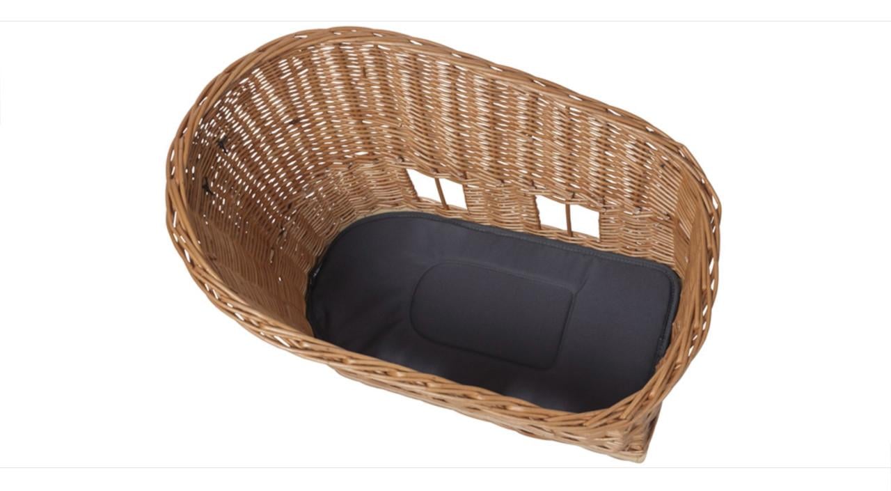 Hondenfietsmand MIK M - Achter - Riet - Medium - 45 cm.