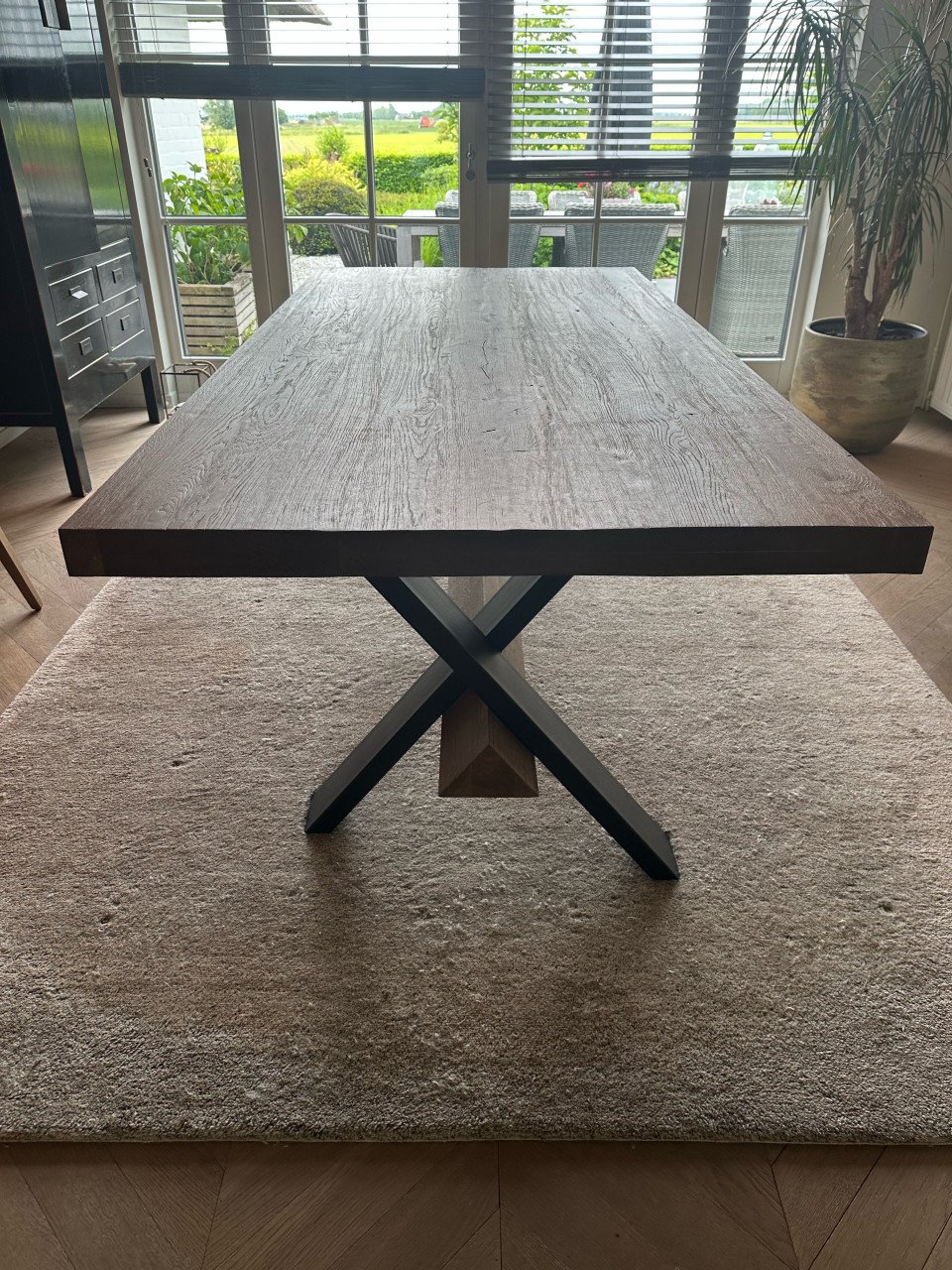 Landelijke eettafel
