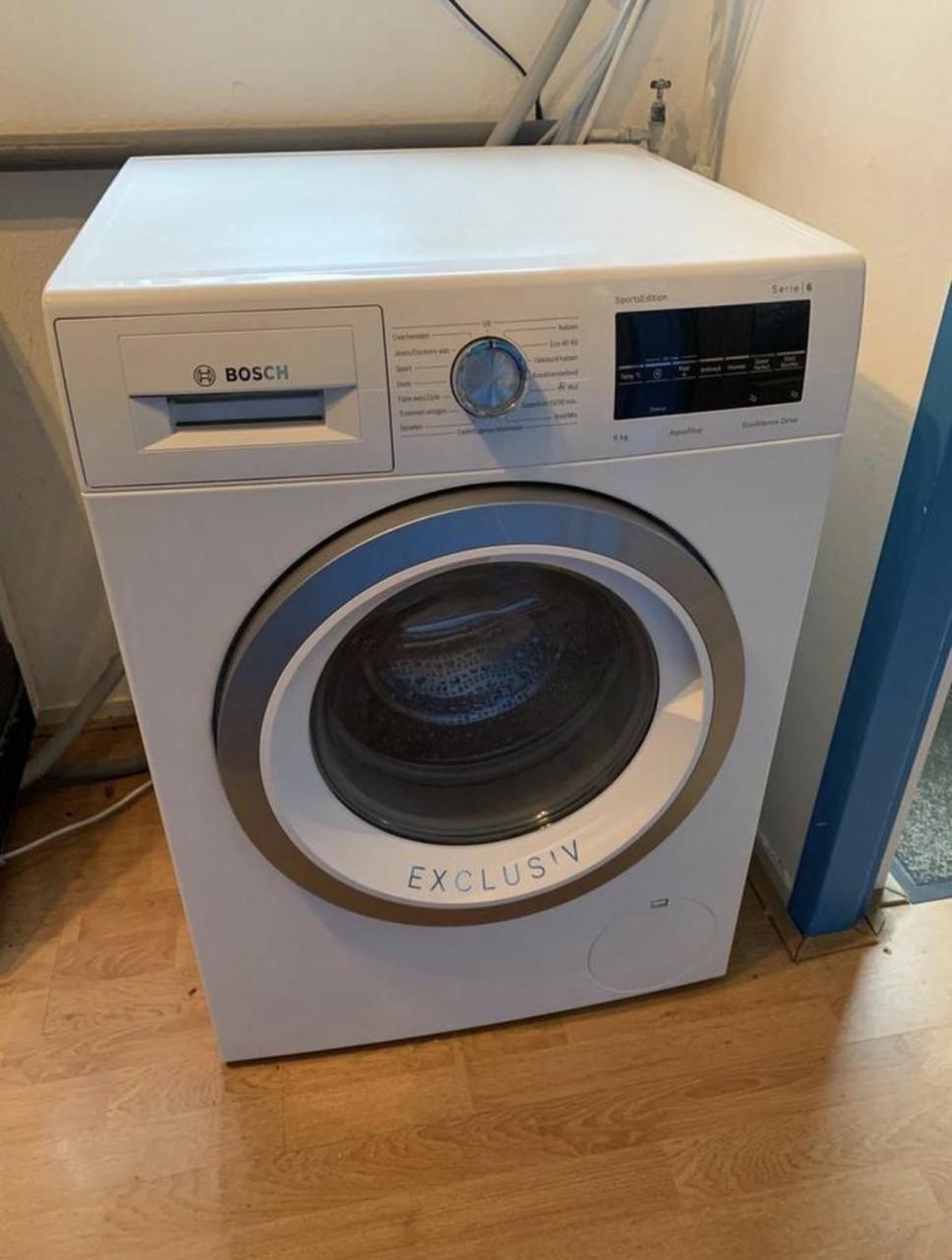 Bosch Exclusiv Serie 6 Wasmachine 9 kg. 1400 rpm als nieuw