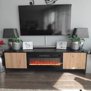 TV meubel met elektrisch haardje