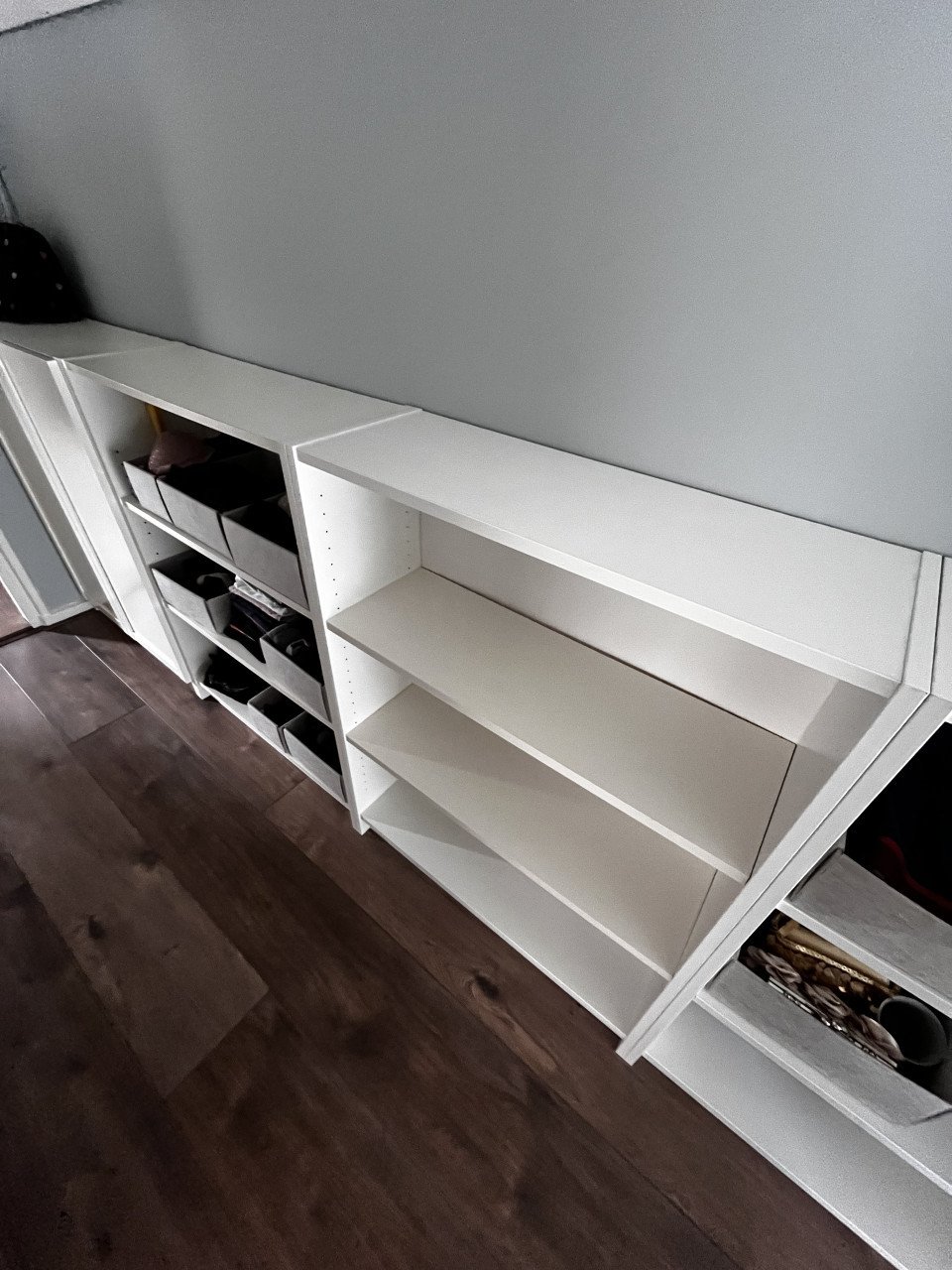 4 witte lage Billy kasten van IKEA. Samen voor 40 euro!