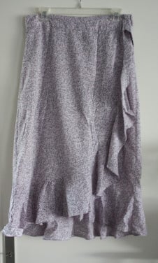 Lila paarse rok lang met maat xs