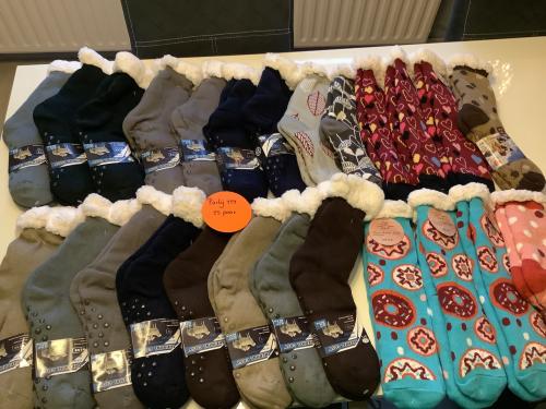 Partij heren en dames fluffy sokken. ( partij 254)