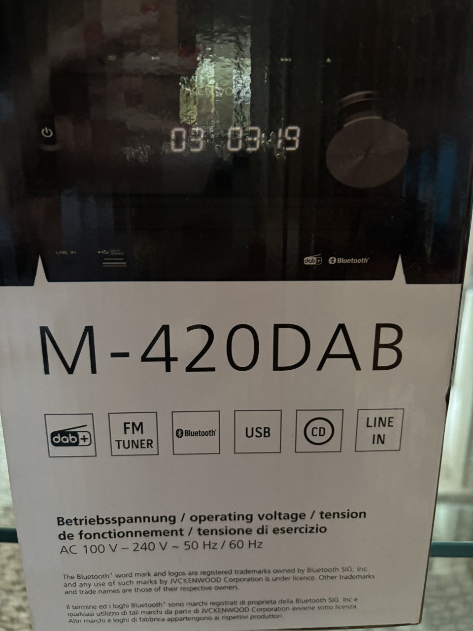 Kenwood radio/cd-speler DAB+, nieuw in doos