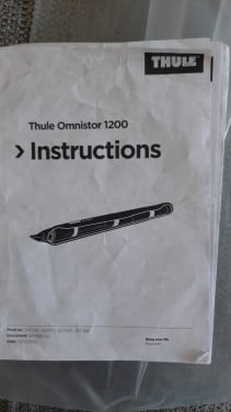 Thule omnistor 1200 met 1 zijwand