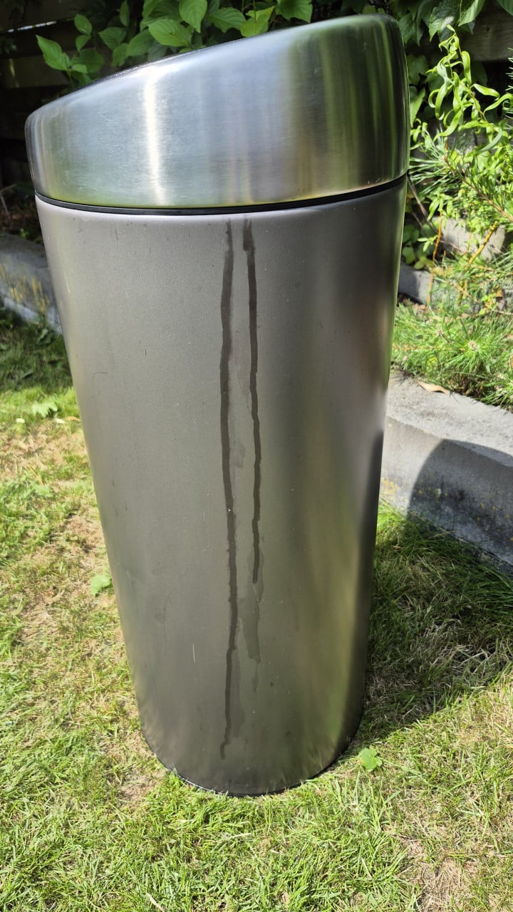 Brabantia prullenbak 30l touch bin grijs