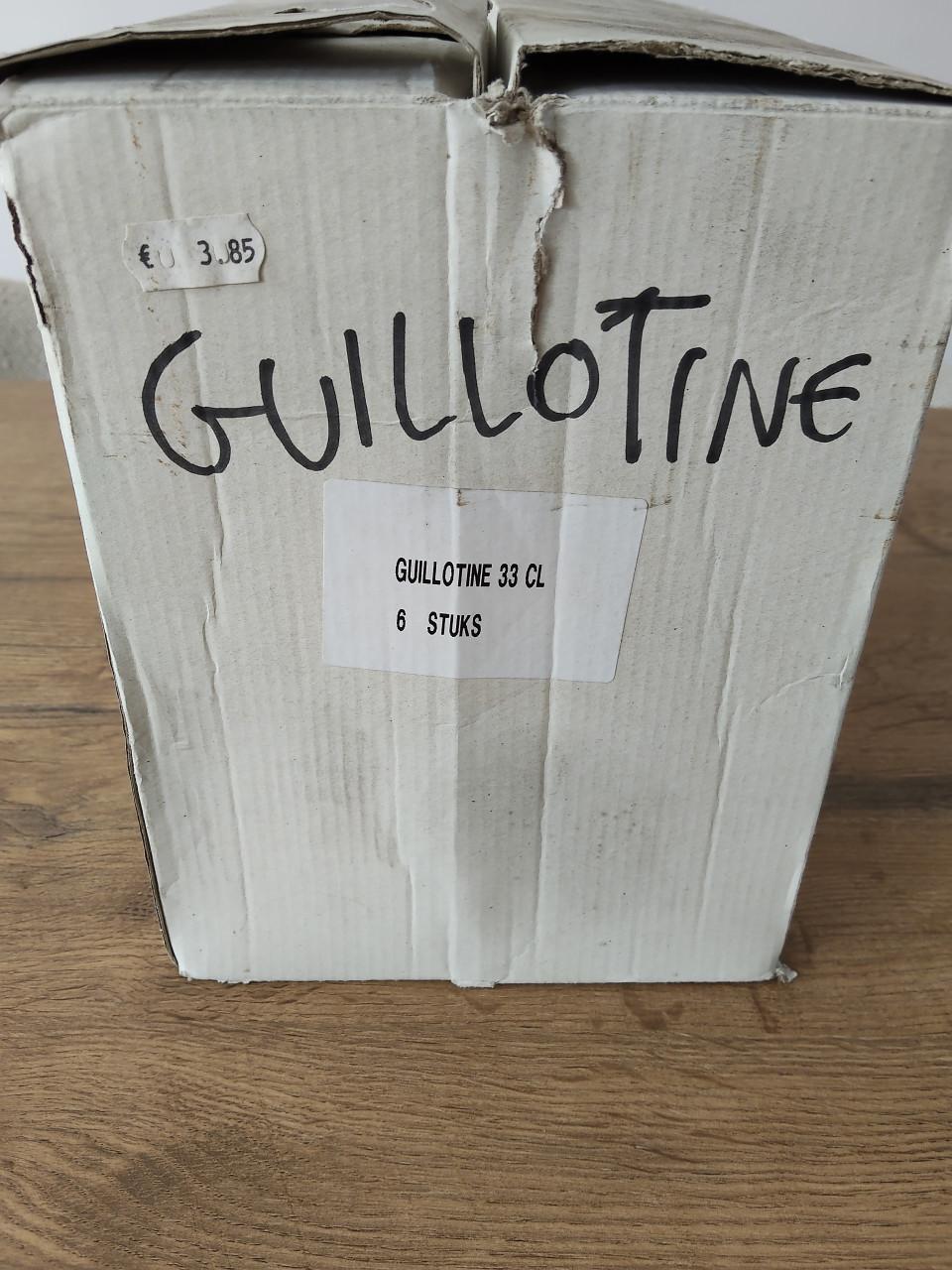 6 bierglazen van Guillotine