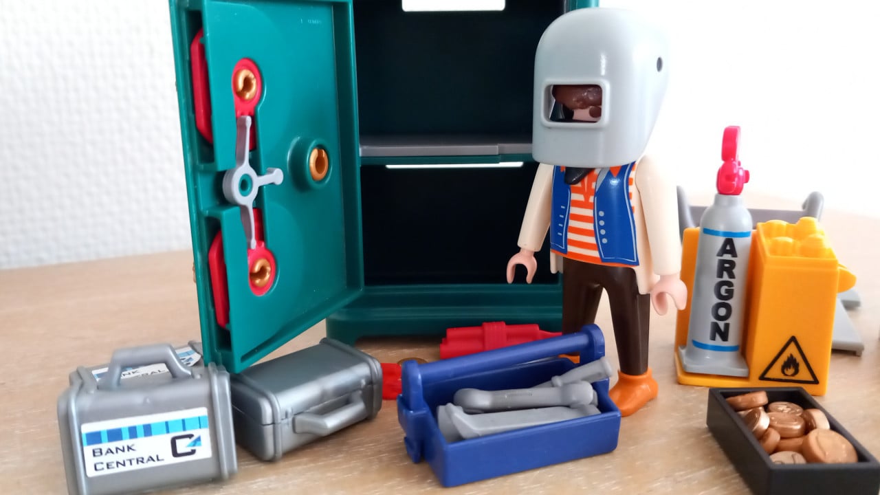 Playmobil overval juwelier met politie en kluis set 9007