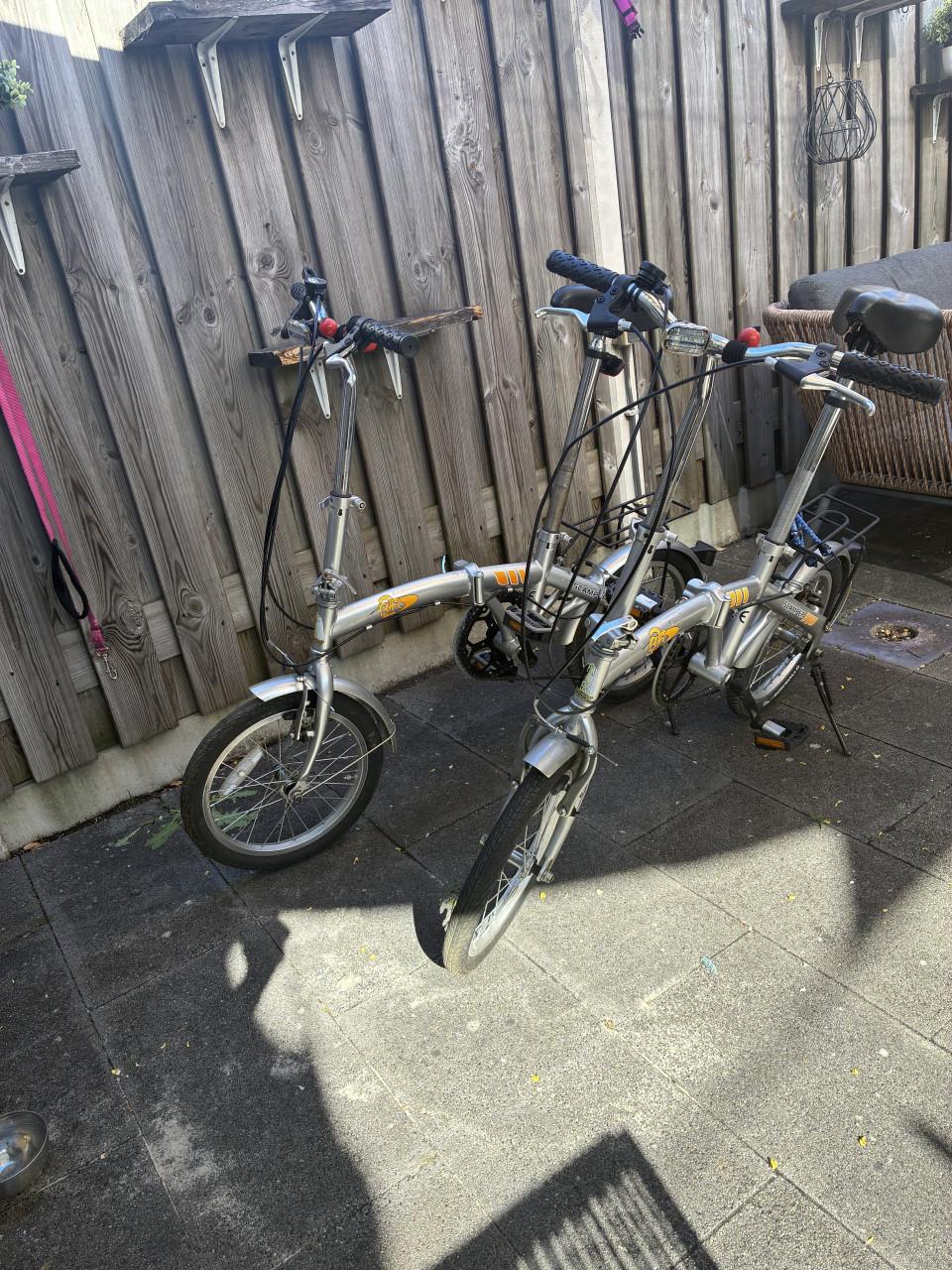 Te koop 2 vouwfietsen