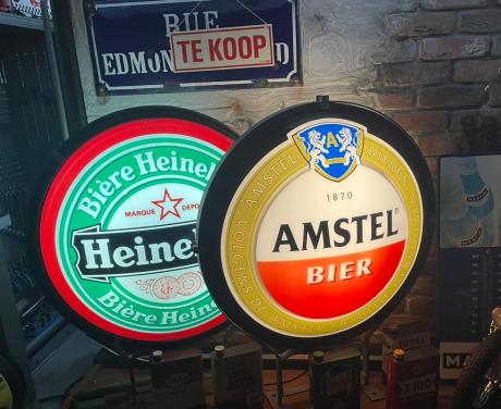 LICHTRECLAME HEINEKEN EN AMSTEL