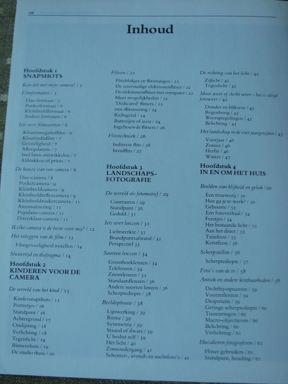 Boeken over fotografie.