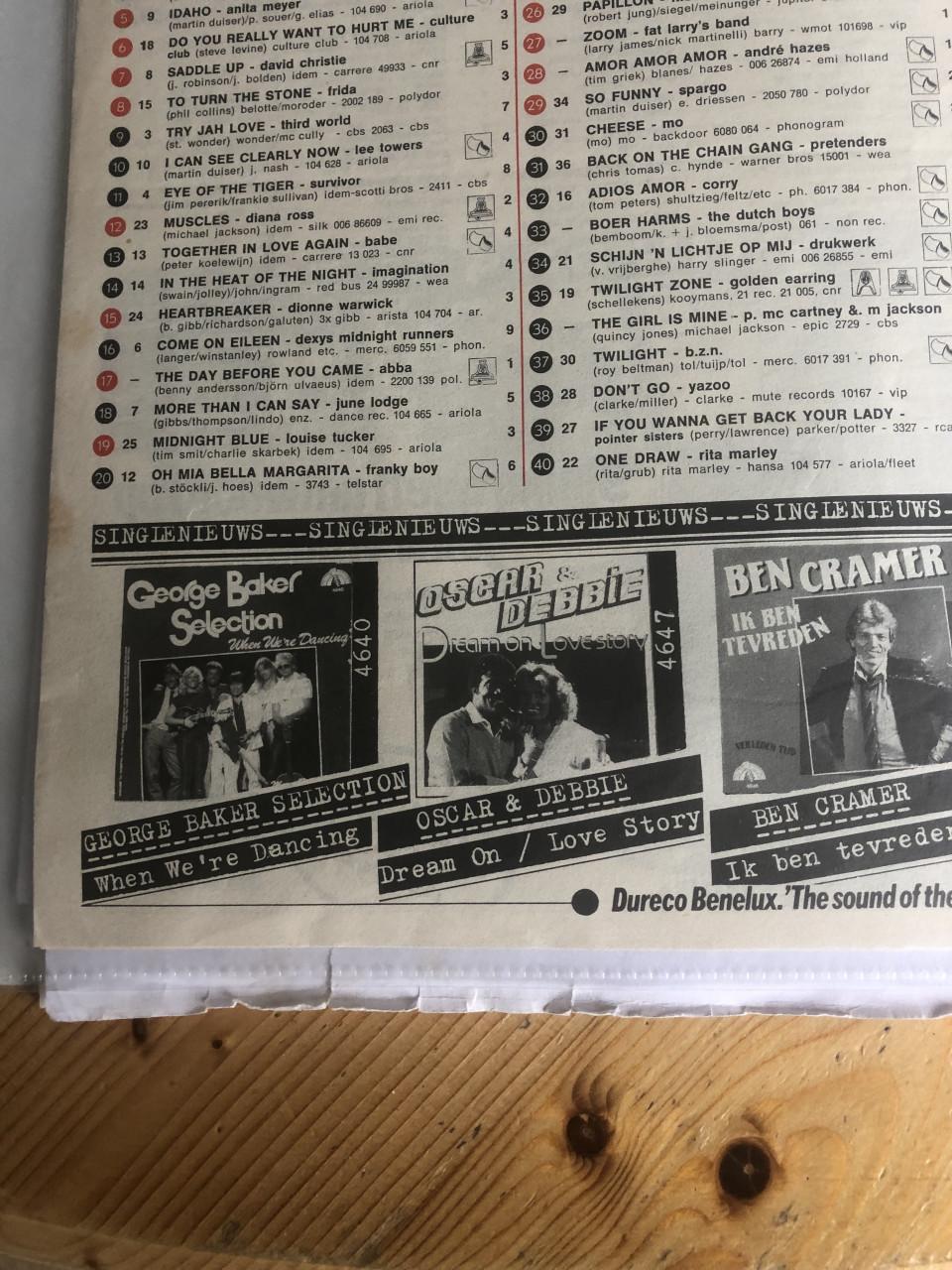 De Nederlandse top 40 18e jaargang nr 43 30 okt 1982