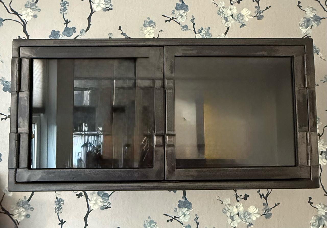 Wandmeubel Carpino metaal glas (Pronto)