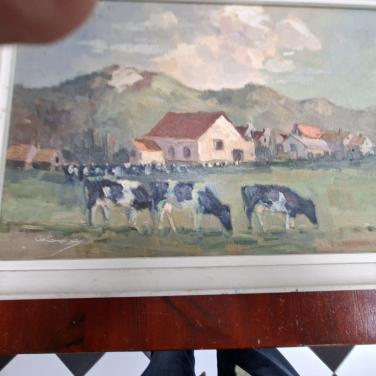 Grazende koeien Ad.Cornelissen( 1918-2002)