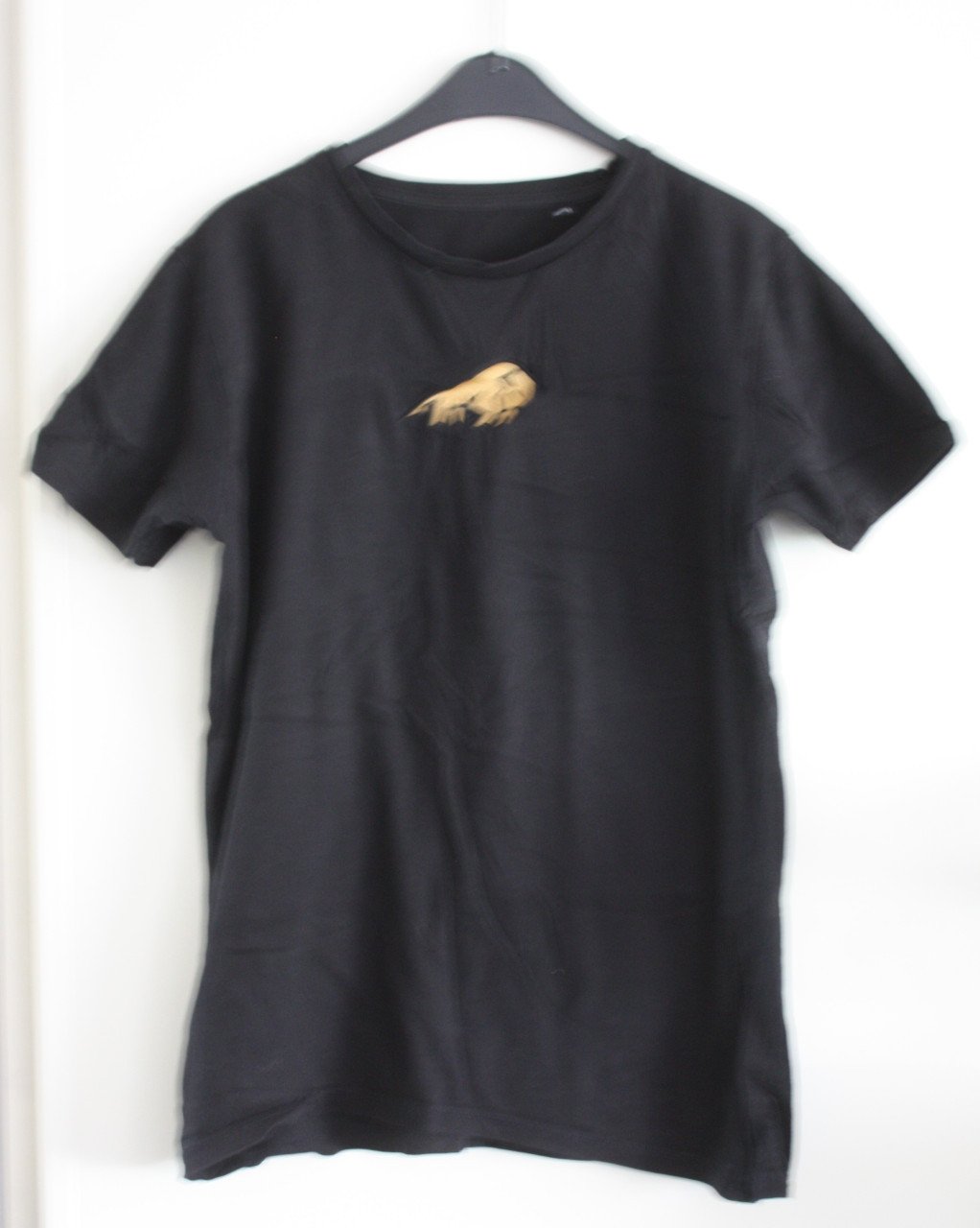 Zwart tshirt et geborduurde stier  maat m