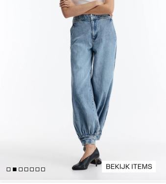 Denim ballonbroek maat 44 van H&M