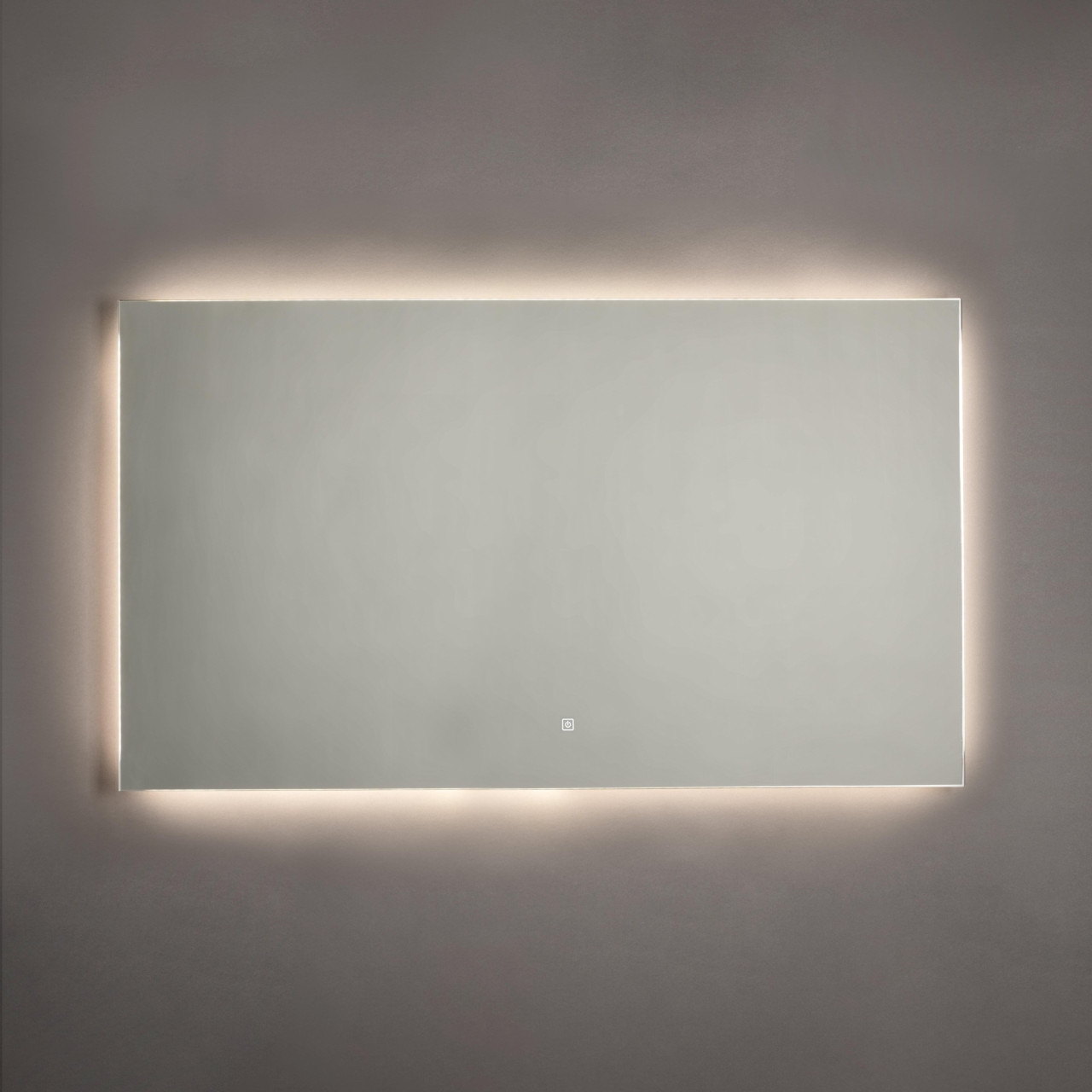 Rechthoekige badkamer spiegel 120x70cm,incl verwarming en verlichting.