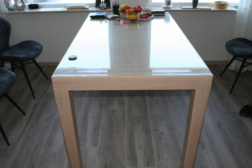 EETTAFEL WHITE WASHE EIKEN