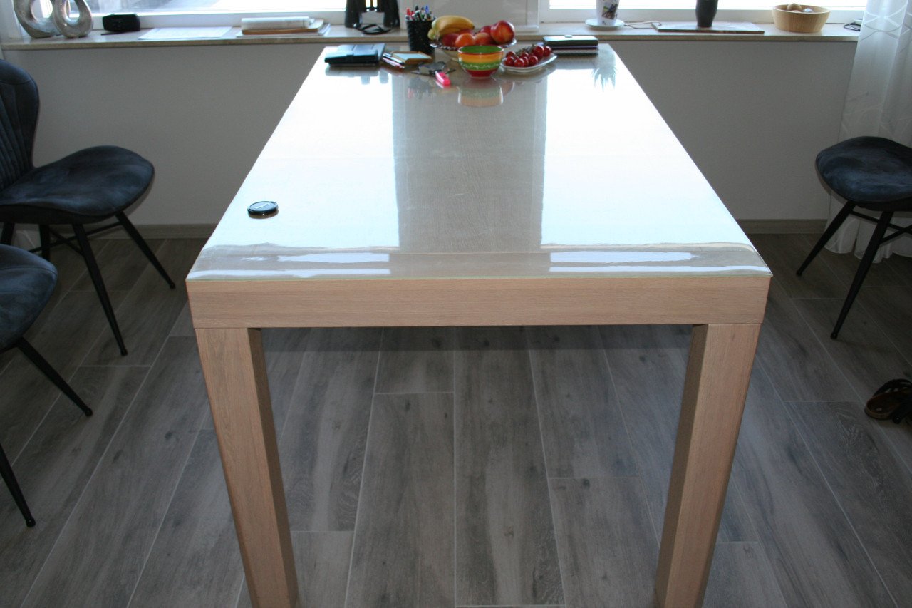 EETTAFEL WHITE WASHE EIKEN
