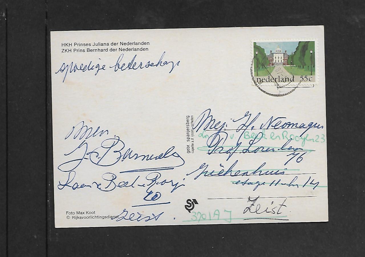 Ansichtkaart    A  1168  Prinses Juliana en prins Bernhard