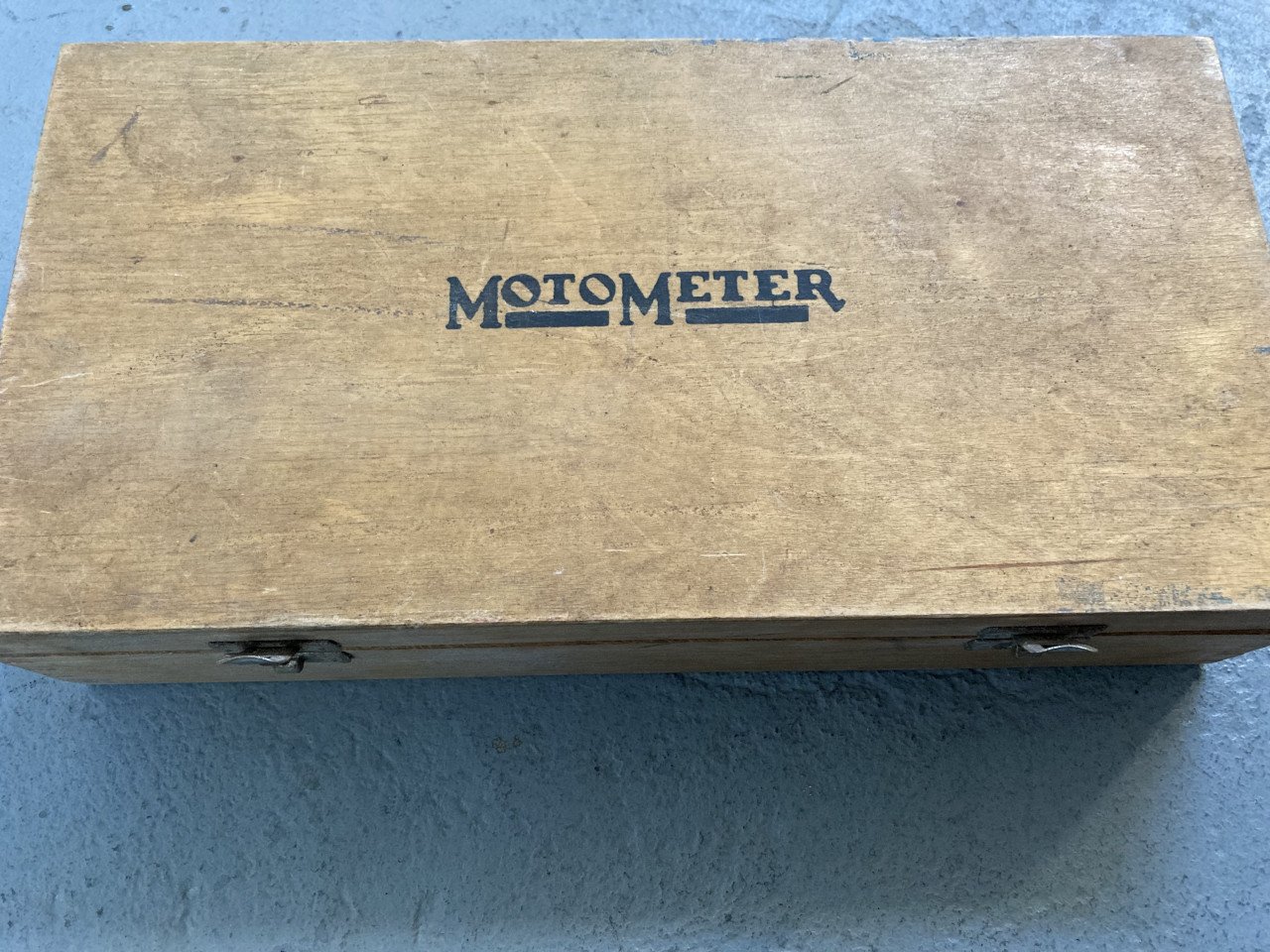 Compressiemeter Benzinemotor Moto Meter in kist