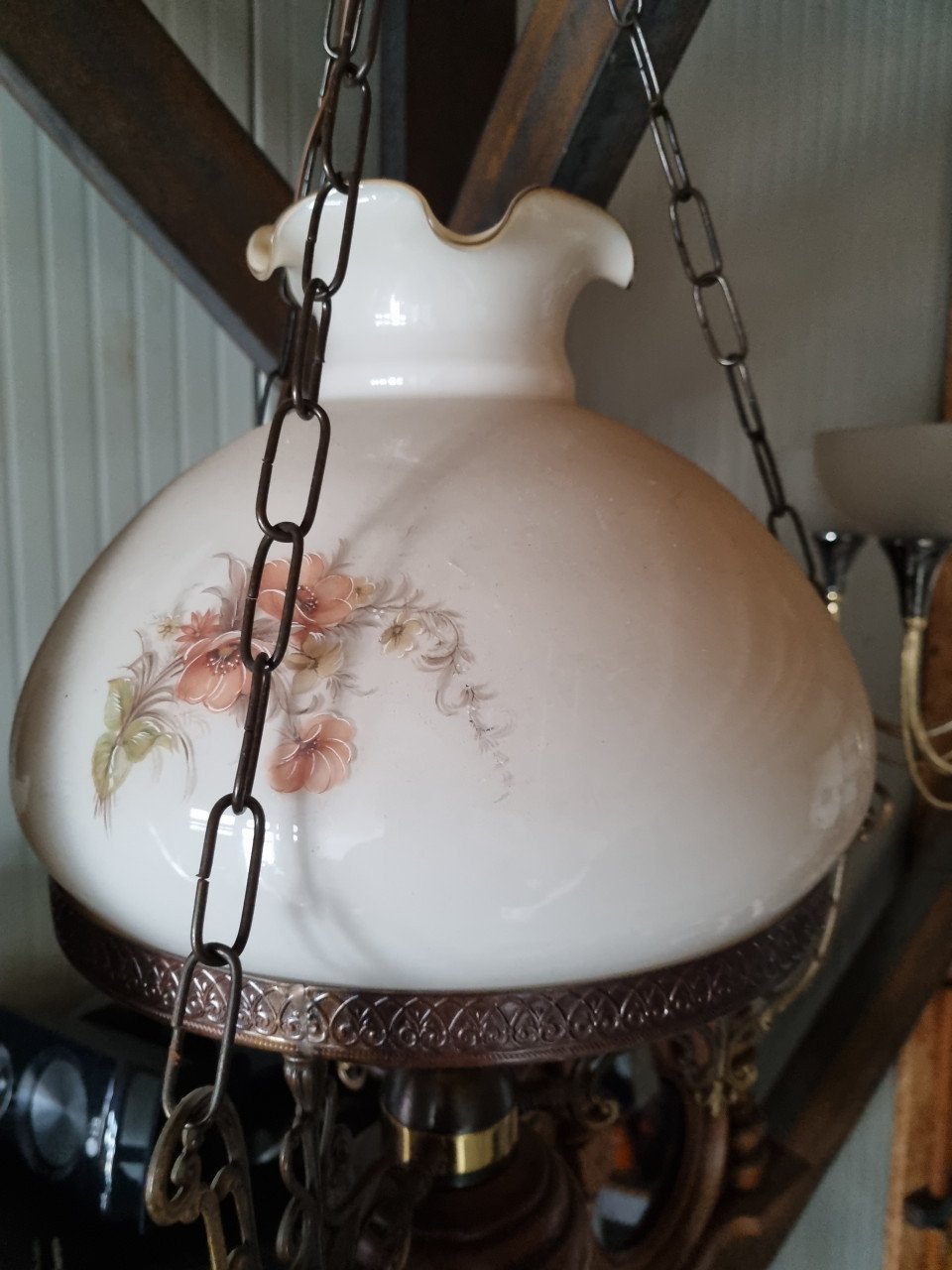Mooie (boeren)plafondlamp