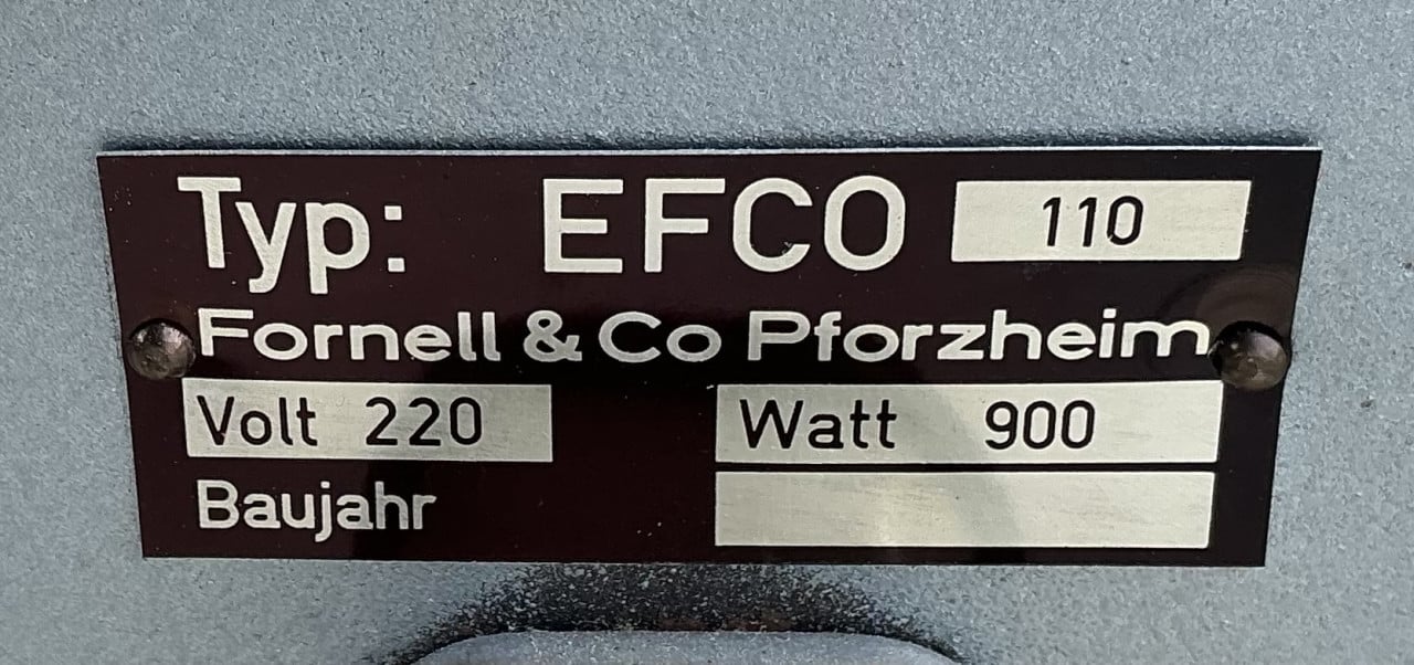 EFCO 110 Emailleer oven