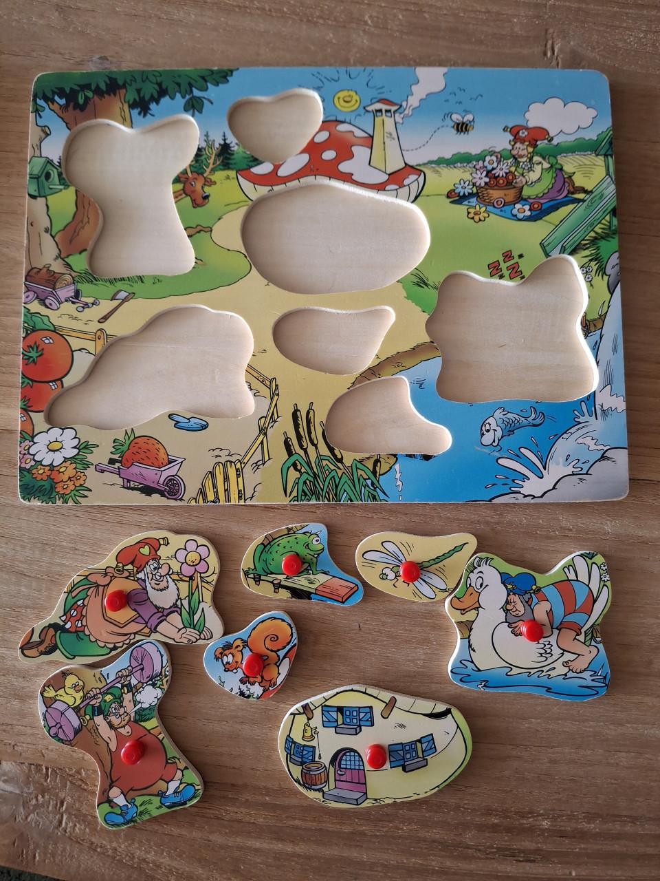 Kabouter Plop Knopjespuzzel