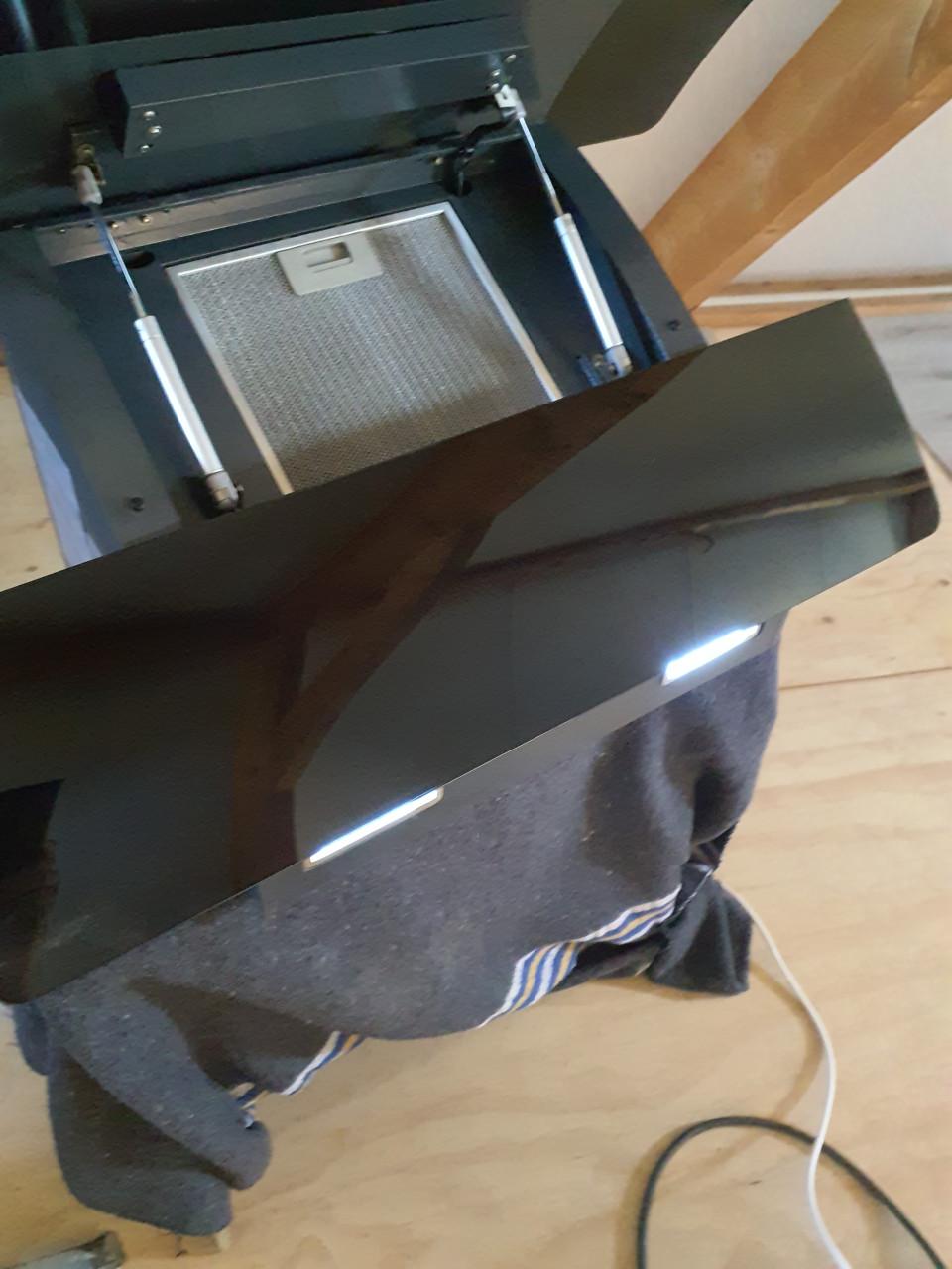 Afzuigkap zwart 90 cm