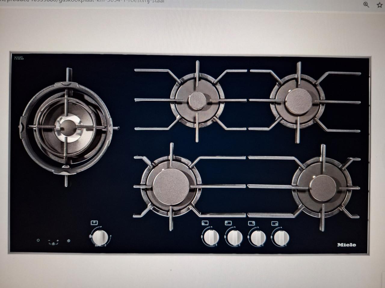 MIELE inductiekookplaat met afzuiging NIEUW 80 cm KMDA 7774 FL