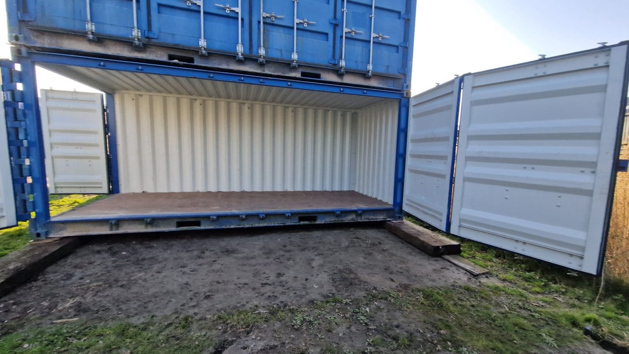 20ft open side / full side acces opslagcontainer container