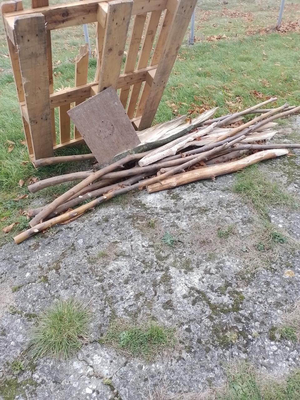 Hout(voor de kachel) Gratis.