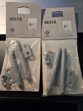 BESTÅ zachtsluitende/druk-open scharnieren van IKEA. Nieuw