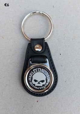 Harley Davidson Willie Skull Sleutelhanger