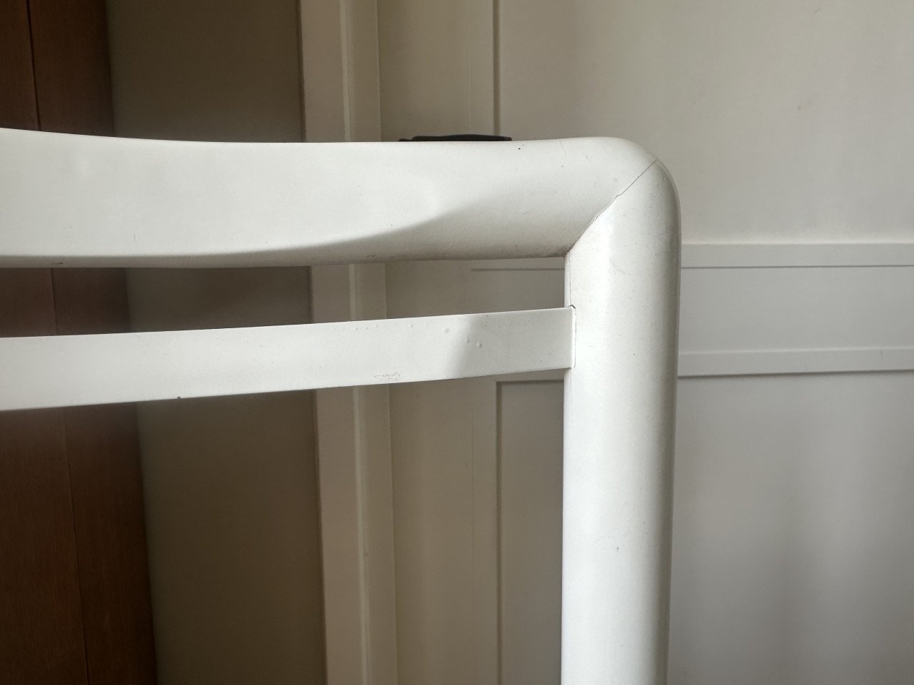 4 stijlvolle, strakke eetkamerstoelen. Grijsblauw.