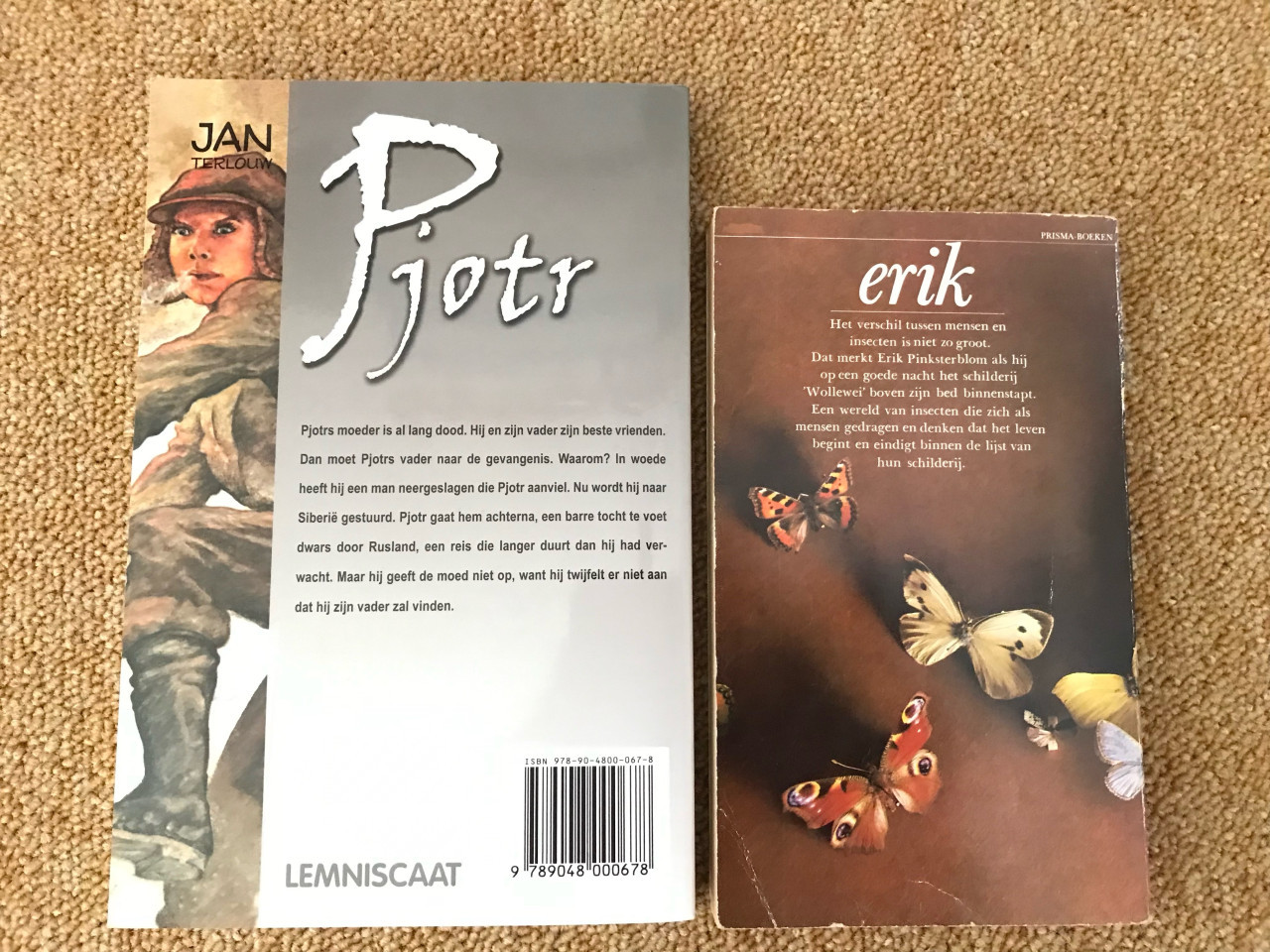 Boeken Pjotr en Erik (kleine insectenboek)
