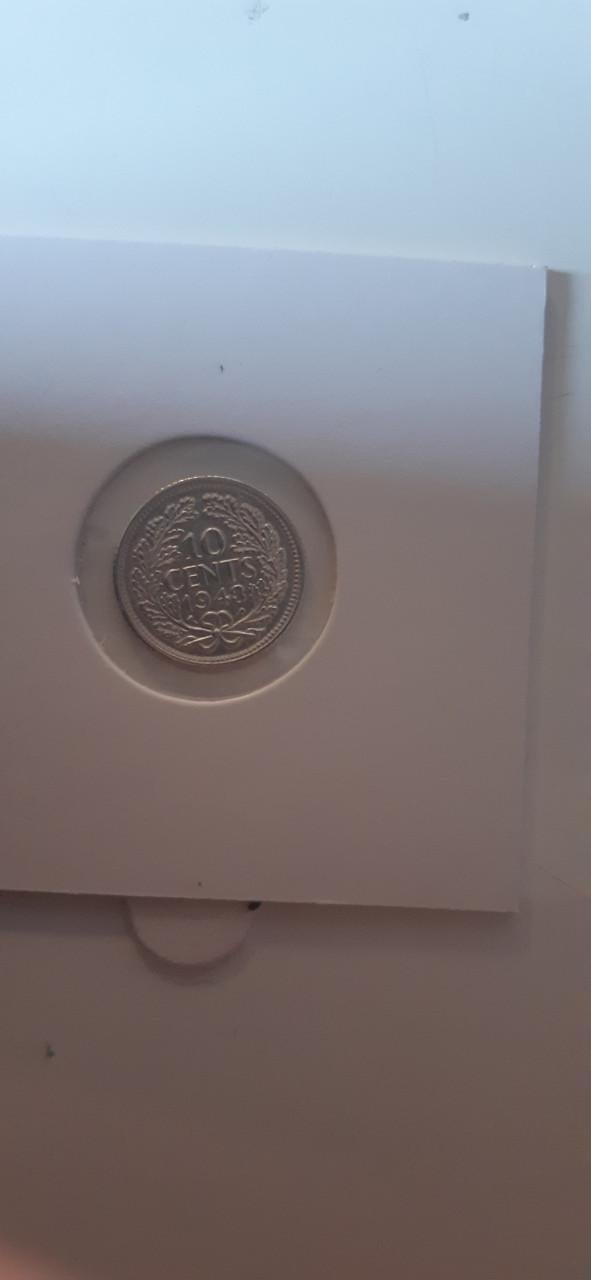 10 cent wilhelmina 1943 P