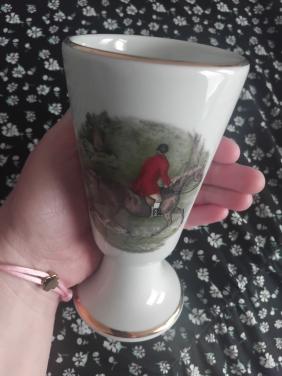 Vintage Franse Mazagranbeker Porselein