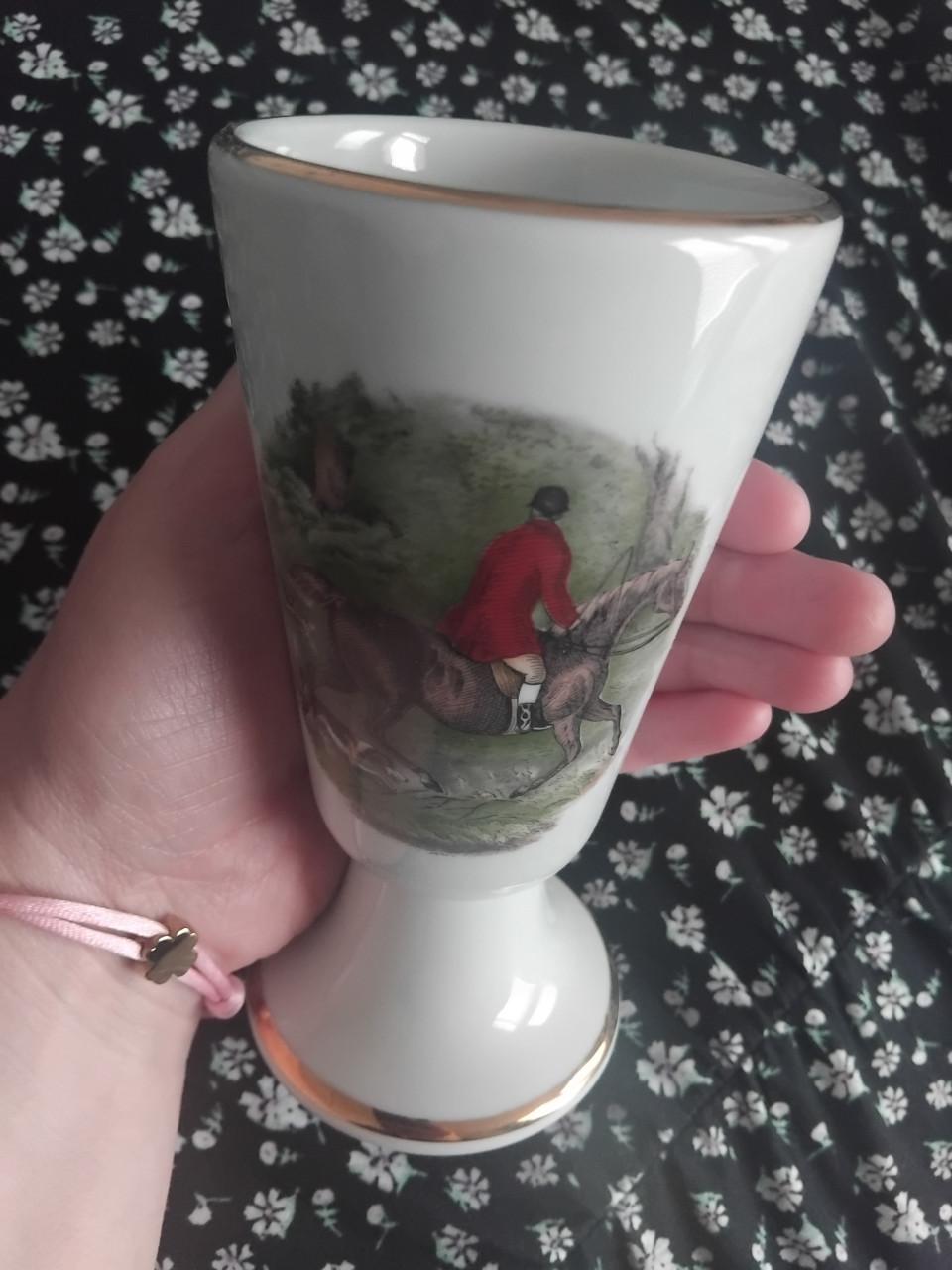 Vintage Franse Mazagranbeker Porselein