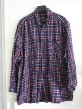 Overhemd blauw rood  maat 3xl