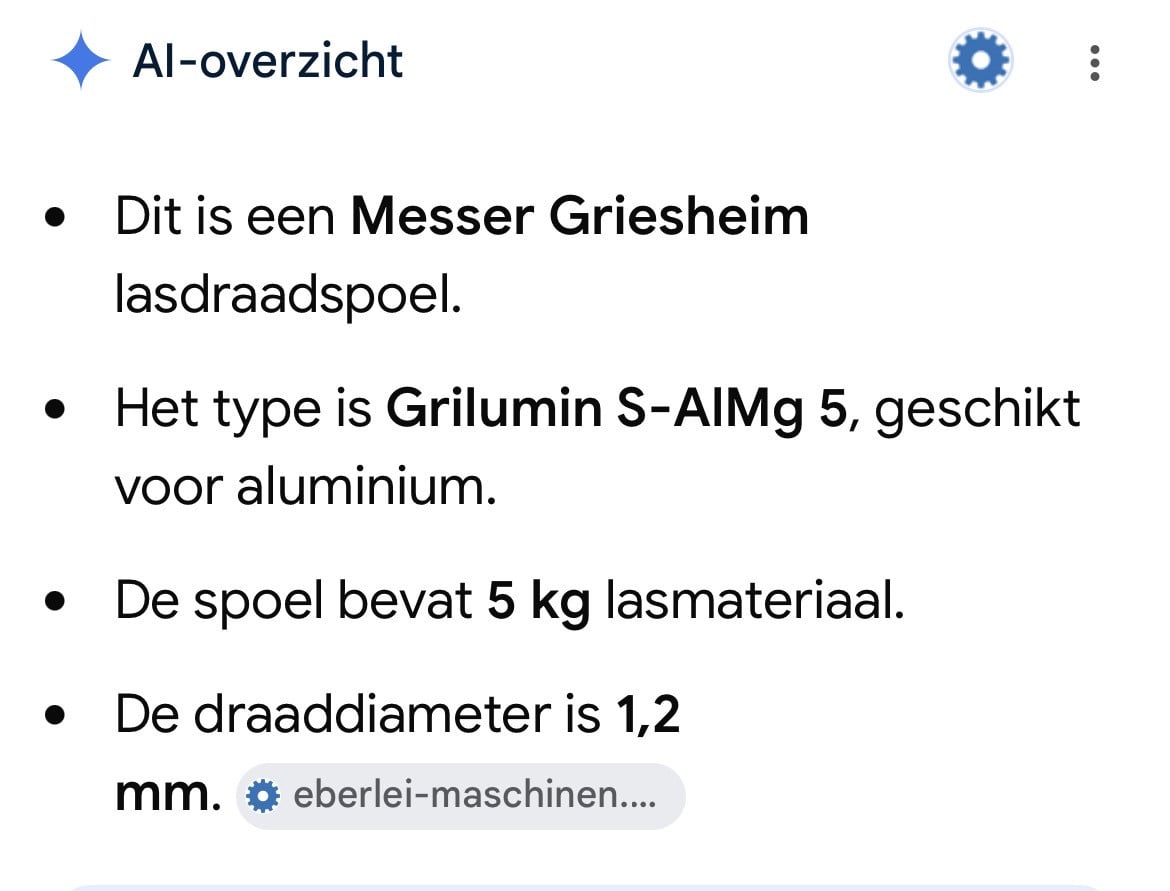 TEAB Rol 5 kg Aluminium lasdraad