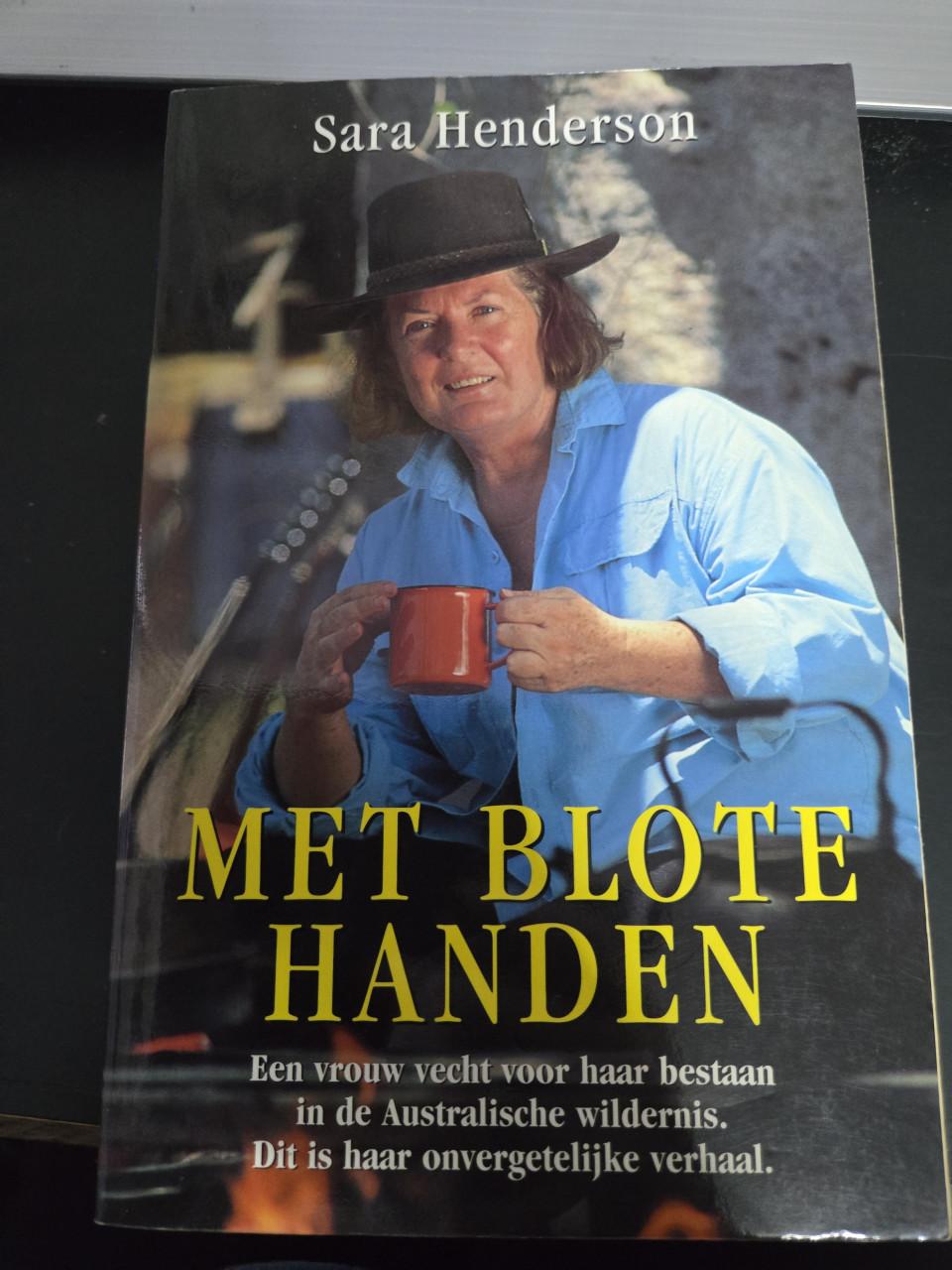 Boek "Met blote handen" van Sara Henderson, uitgegeven in 1992