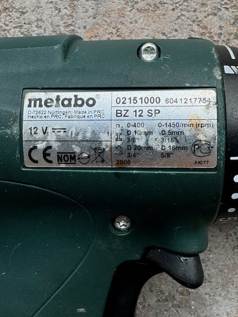 Metabo accuboormachine