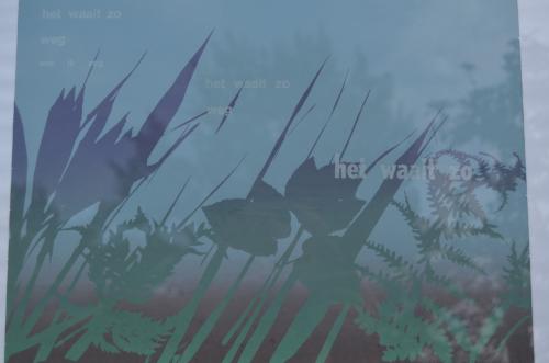 Zeefdruk en gedicht A. Fukken Schuttevaer mei 1991 ipst